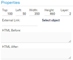 Edit Map Items in the Properties Section